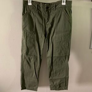 Olive green capris